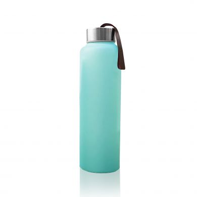 Скляна пляшка для води з силіконовим захистом Everyday Baby