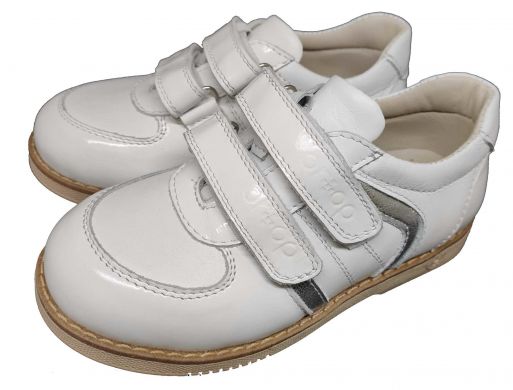 Ортопедические туфли для девочки, с супинатором белые 101 White