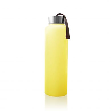Скляна пляшка для води з силіконовим захистом Everyday Baby
