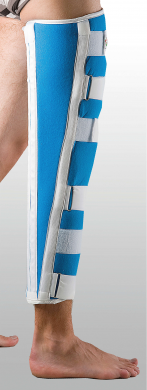 Жесткая шина для ноги с 4-мя металлическими ребрами жесткости (Тутор-Н)
