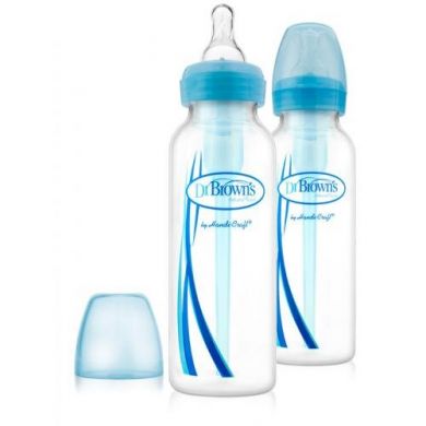 Детская бутылочка для кормления с узким горлышком, 250 мл, (2 шт)