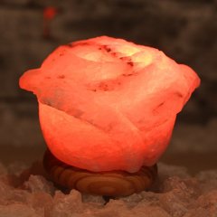 Соляна лампа Бутон Троянди 1,5 - 1,8 кг
