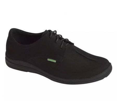 Ортопедические женские туфли на шнурках Valgus 4549.1 черные (Полтава)