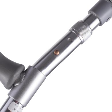 Костыль подлокотный «Nova», алюминиевый с раздвижной ручкой детский, высотой 68-93см (максимальная нагрузка 150кг на пару)