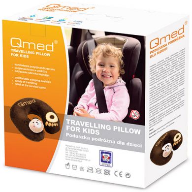 Дитяча ортопедична подушка під голову для подорожей Qmed ТRAVELING KM-11