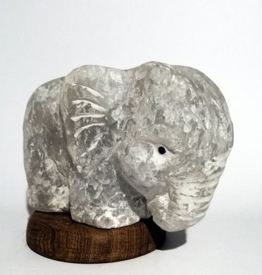 Соляна лампа Слоненя 3,5 - 4 кг