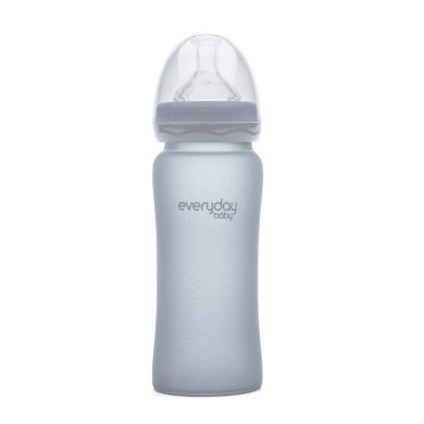 Скляна дитяча пляшечка з силіконовою захистом Everyday Baby 300 мл